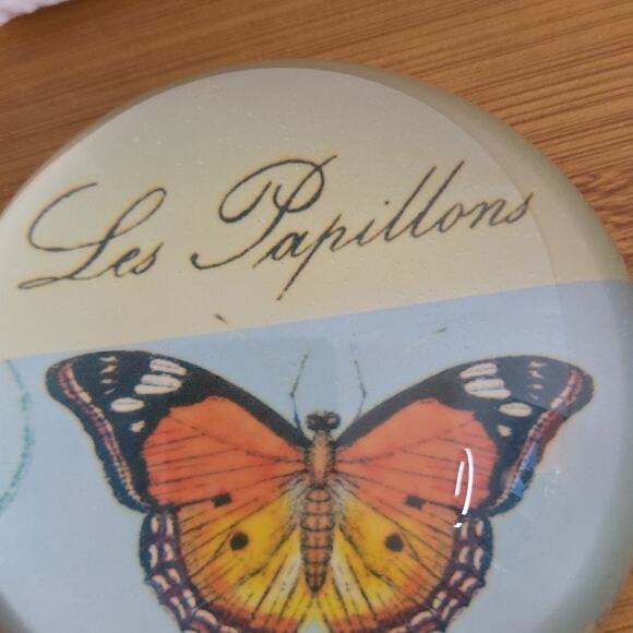 Home Essentials Round Decorative Butterfly Paperweight - Picture 4 of 11